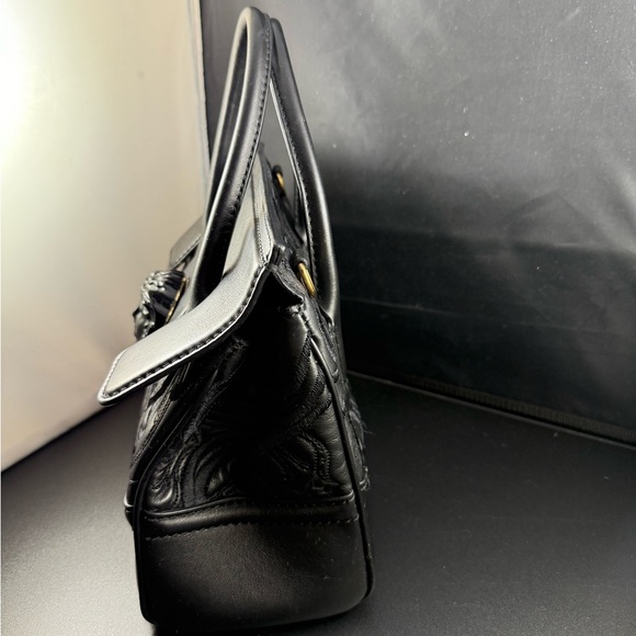 2019 Versace Black Palazzo Empire Crystal Baroque embellished Medusa Women's Bag - Picture 4 of 8